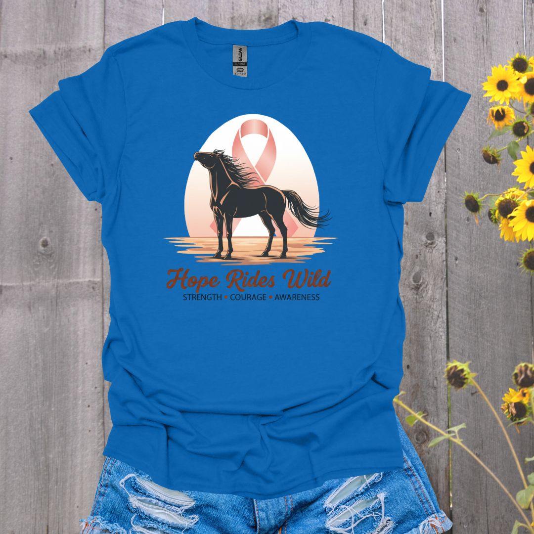 Hope Rides Wild Horse T-Shirt
