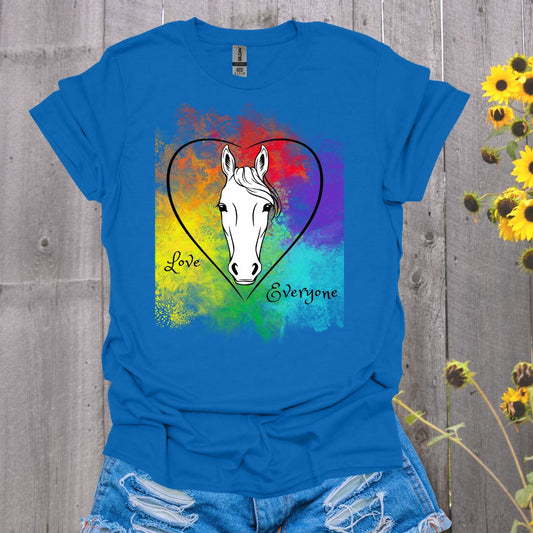 Love Everyone Horse Pride T-Shirt