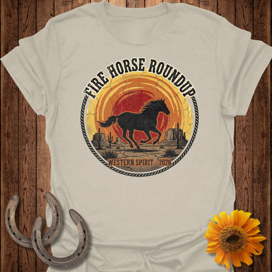 Fire Horse Roundup Western Spirit 2026 T-shirt