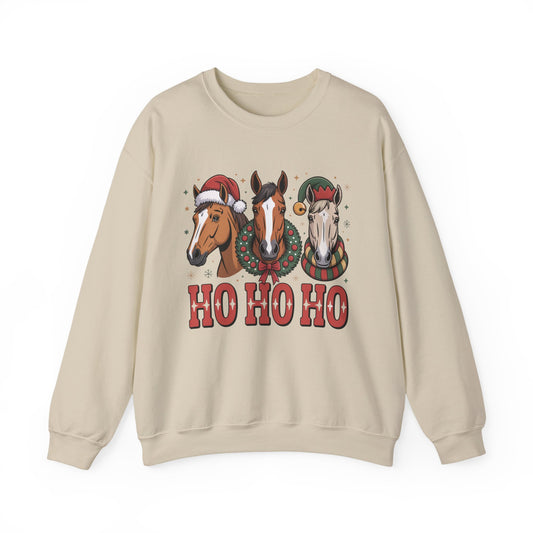 Ho Ho Ho Horse Crewneck Sweatshirt