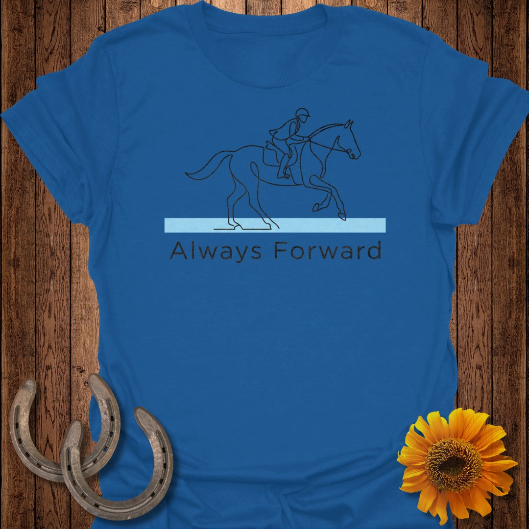 Always Forward Horse Rider Graphic T-shirt
