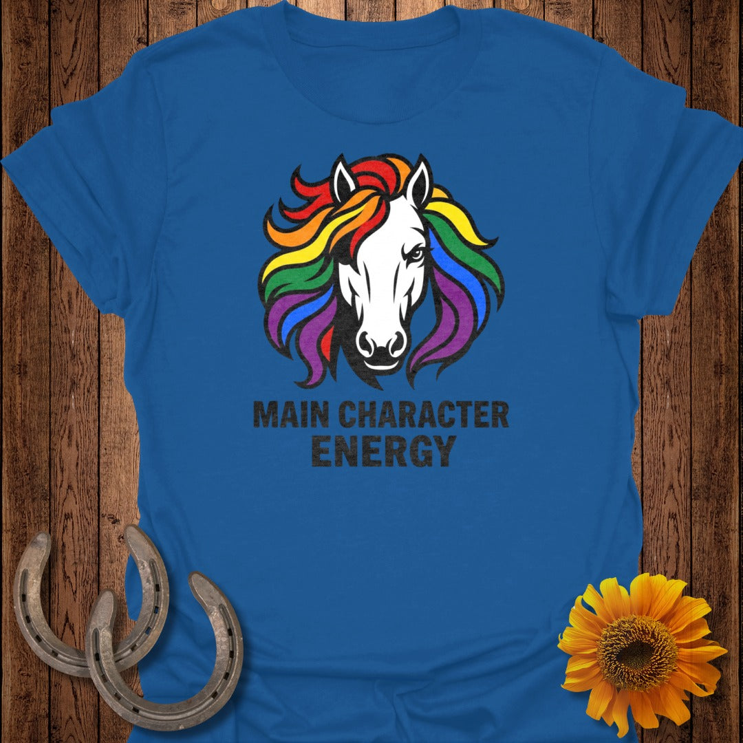 Main Character Energy Colorful Horse T-shirt