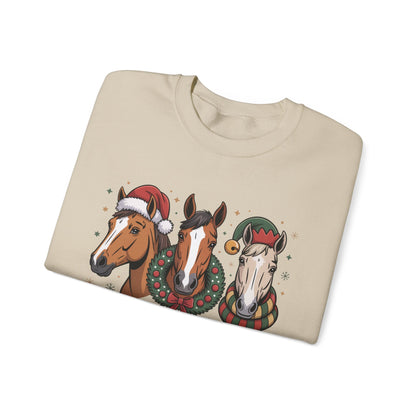 Ho Ho Ho Horse Crewneck Sweatshirt