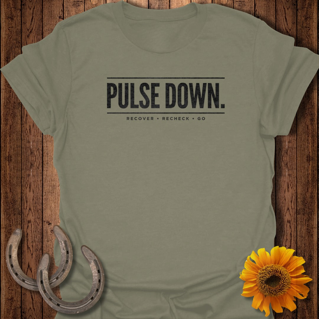 PULSE DOWN Printed T-Shirt for Recovery and Recheck
