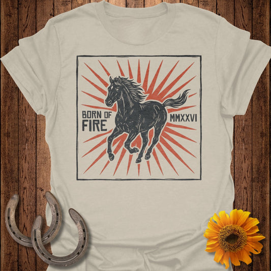 Born of Fire MMXXVI Horse Graphic T-Shirt