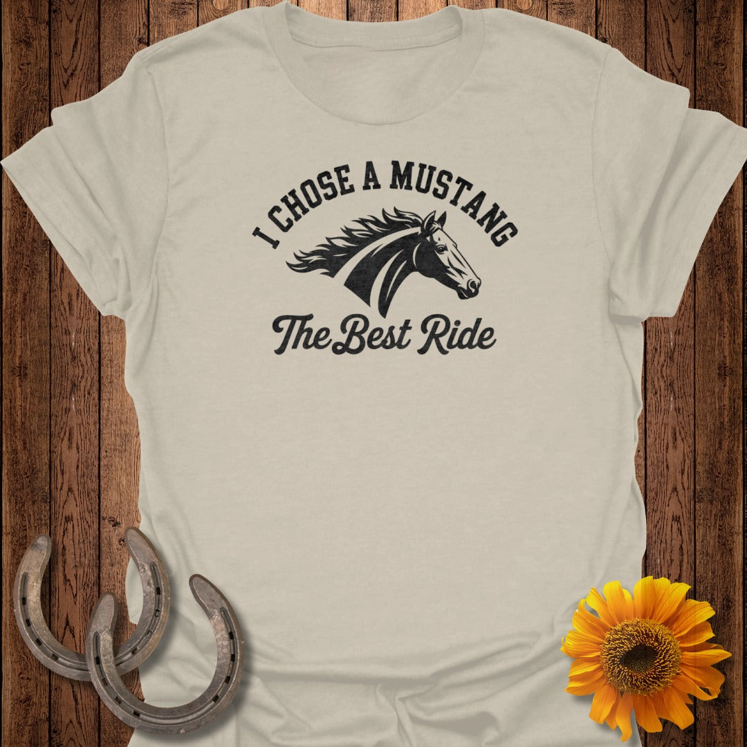 Best Ride Mustang Horse T-Shirt