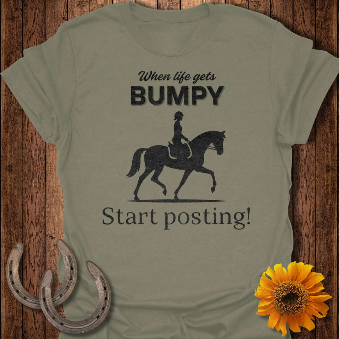 Start Posting - English Rider Horse T-Shirt