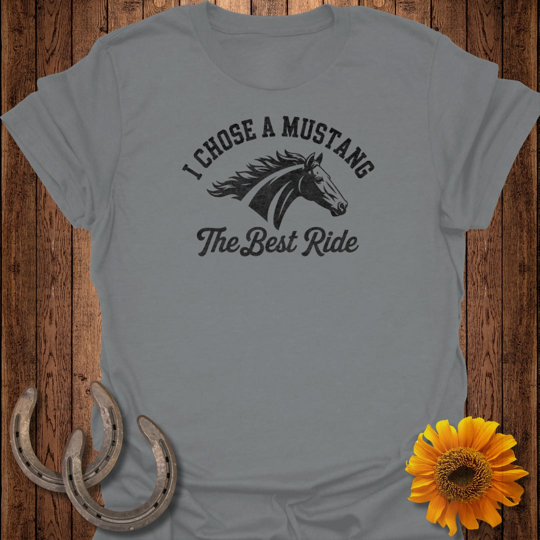 Best Ride Mustang Horse T-Shirt