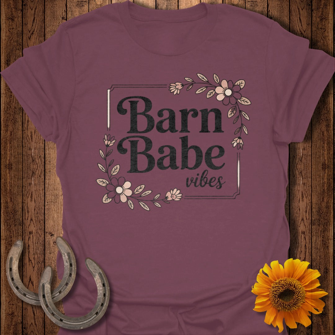 Barn Babe Vibes Floral Graphic T-Shirt