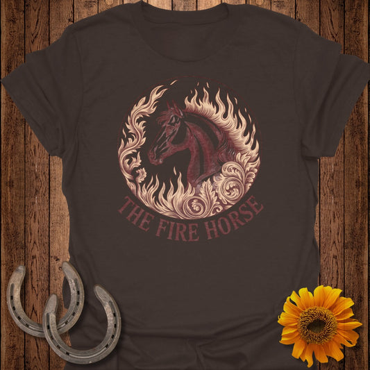The Fire Horse Fiery Equine Artwork Shirt