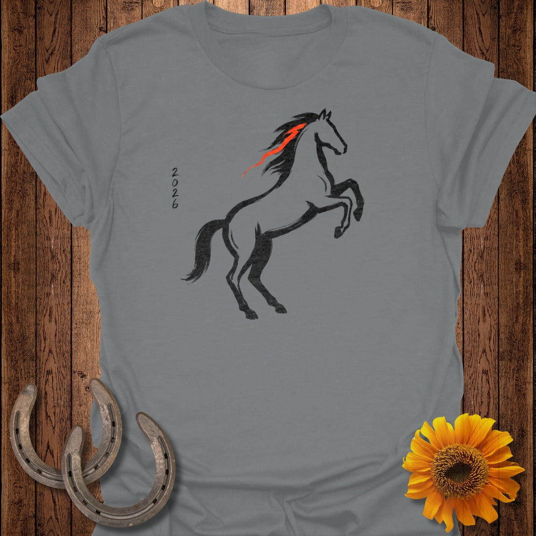 Majestic Horse Design 2026 Graphic T-Shirt for Equestrians