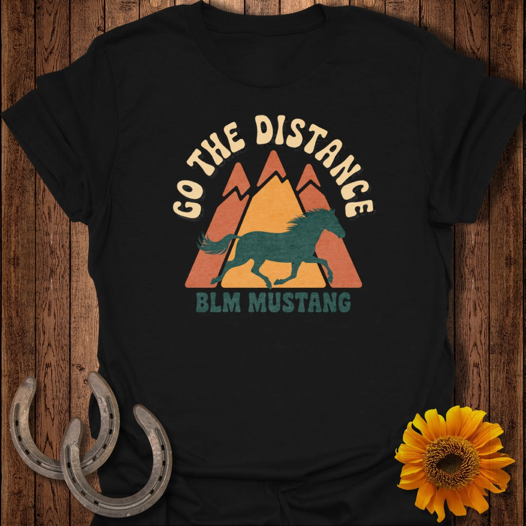 Go The Distance BLM Mustang Graphic Tee Shirt