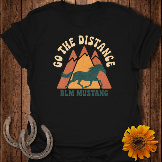 Go The Distance BLM Mustang Graphic Tee Shirt