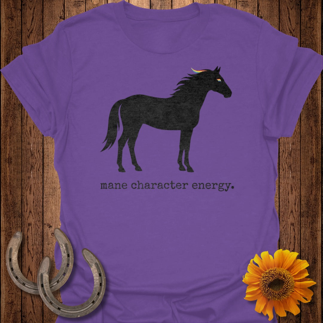 Mane Character Energy Graphic Horse T-Shirt
