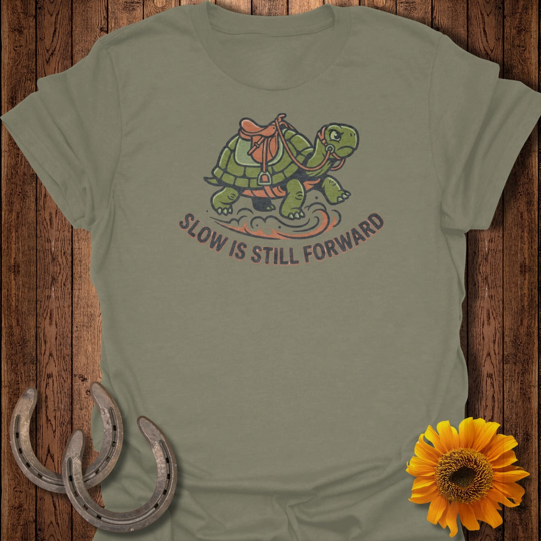 Slow Is Still Forward Turtle Graphic T-Shirt
