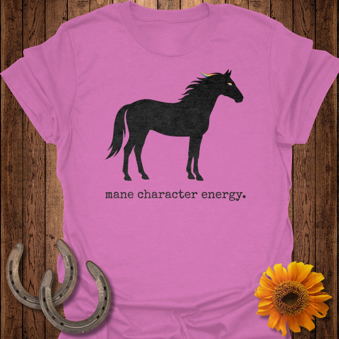 Mane Character Energy Graphic Tee for Horse Lovers
