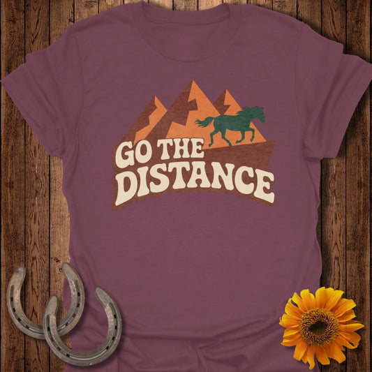 Go The Distance Horse and Mountain Graphic Shirt