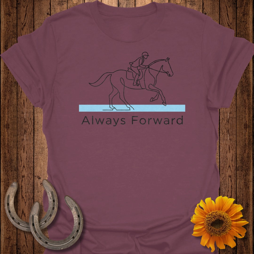 Always Forward Equestrian Rider Graphic Shirt