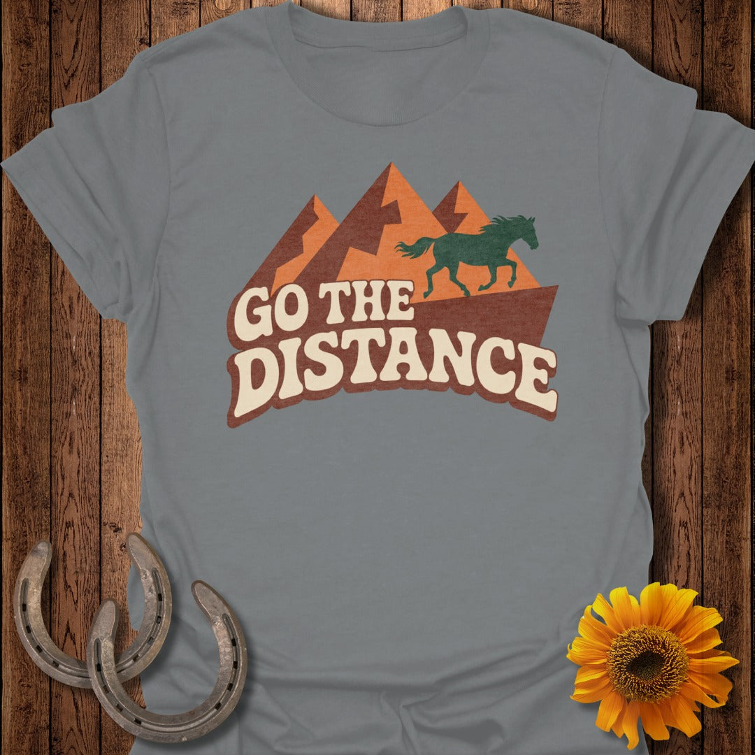 Go The Distance Horse Mountain Design Shirt