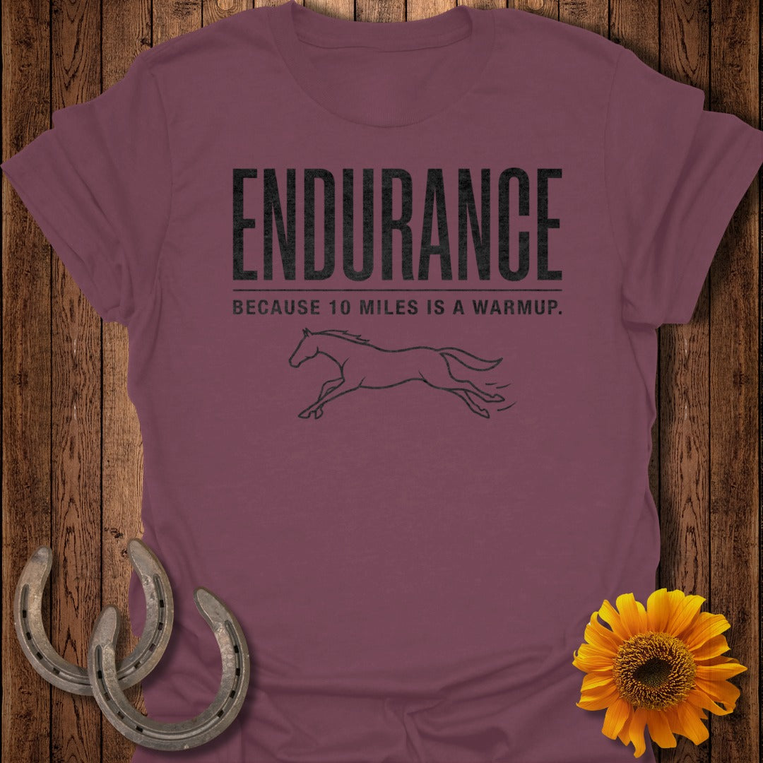 Endurance Because 10 Miles Is A Warmup T-Shirt