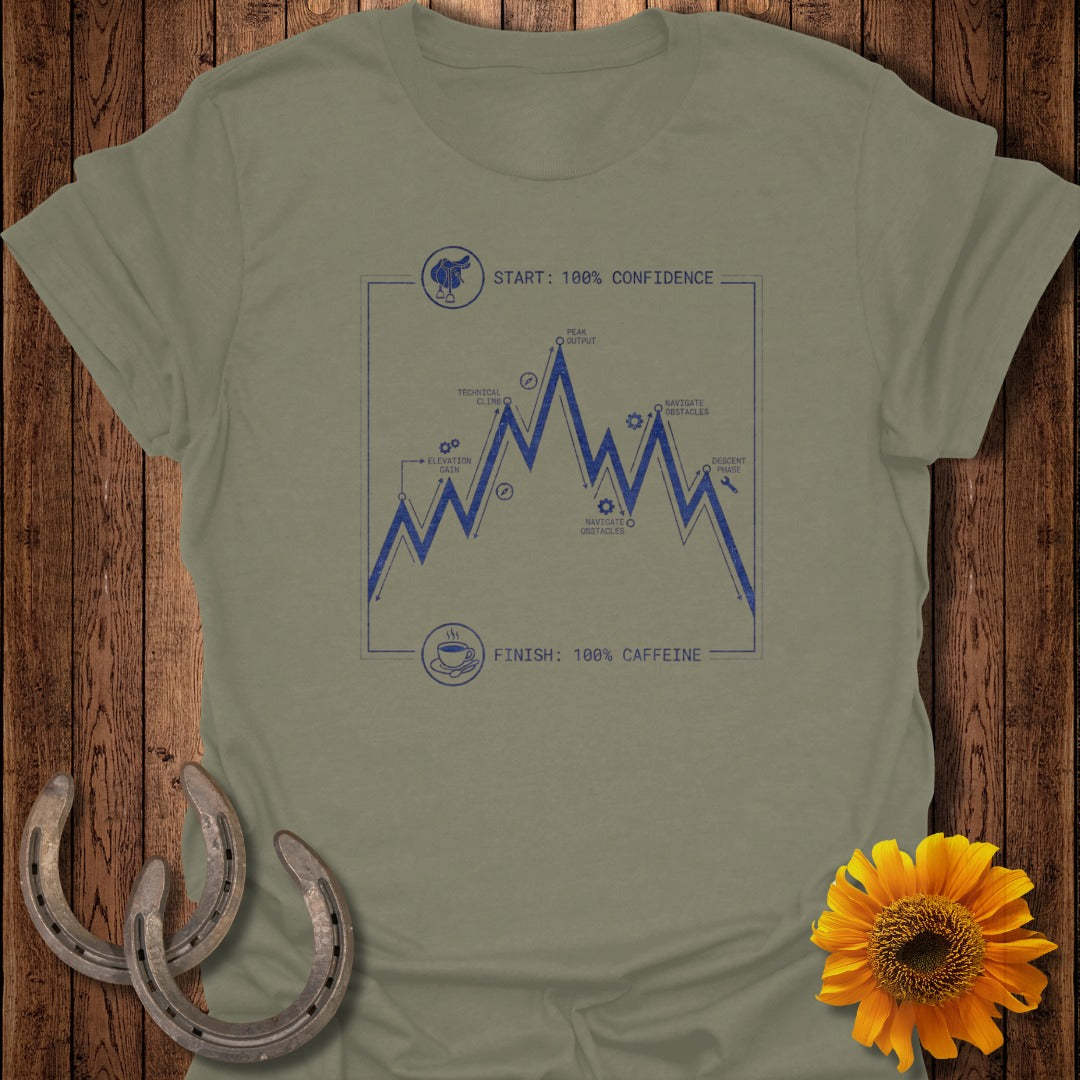 Confidence and Caffeine Motivational T-Shirt Product